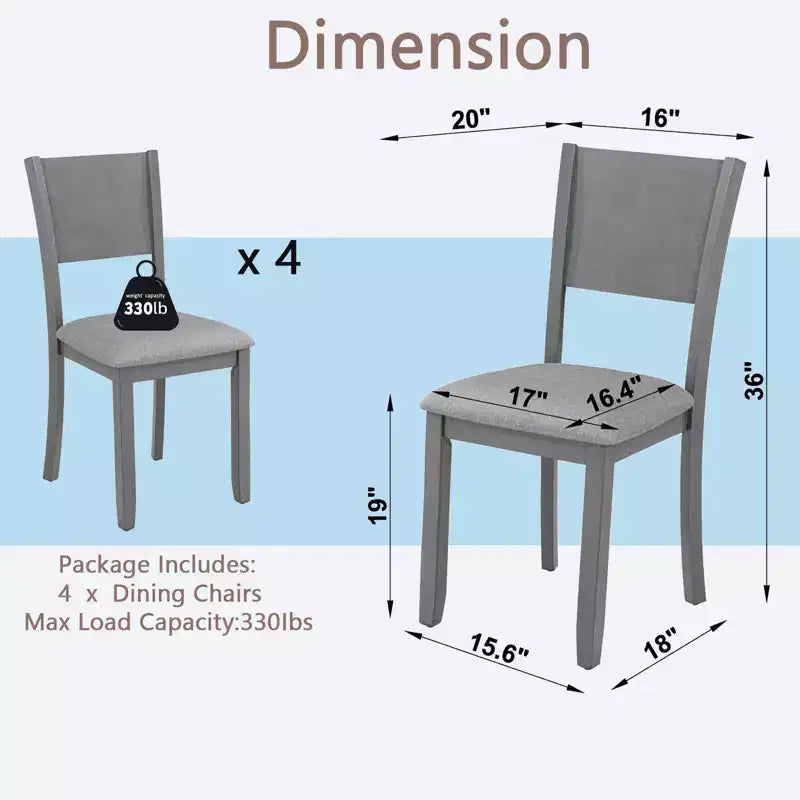 47in Modern Rectangular Wood Dining Table Metal Frame Fits 4-6 People for Kitchen Dining Room Dark Walnut