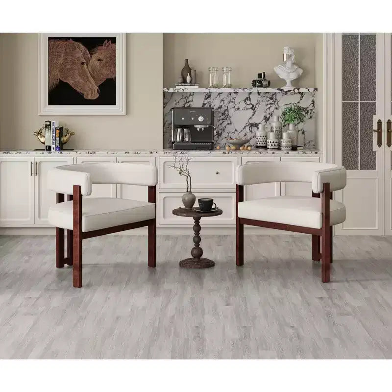 47in Modern Rectangular Wood Dining Table Metal Frame Fits 4-6 People for Kitchen Dining Room Dark Walnut