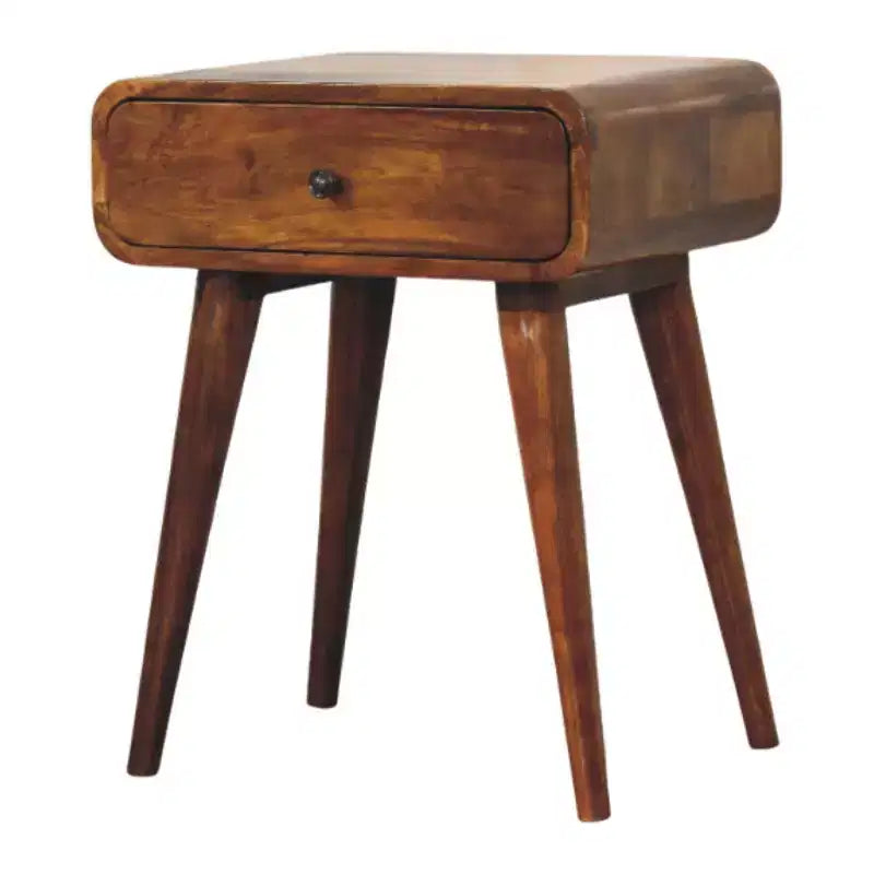 22 Chestnut Solid Wood One Drawer Nightstand