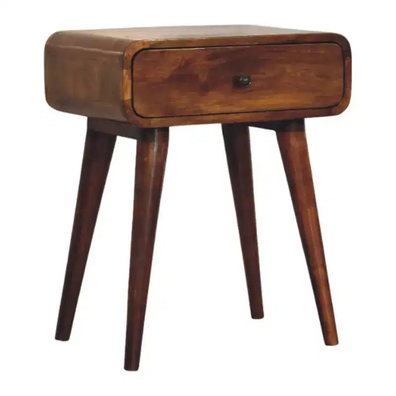 22 Chestnut Solid Wood One Drawer Nightstand