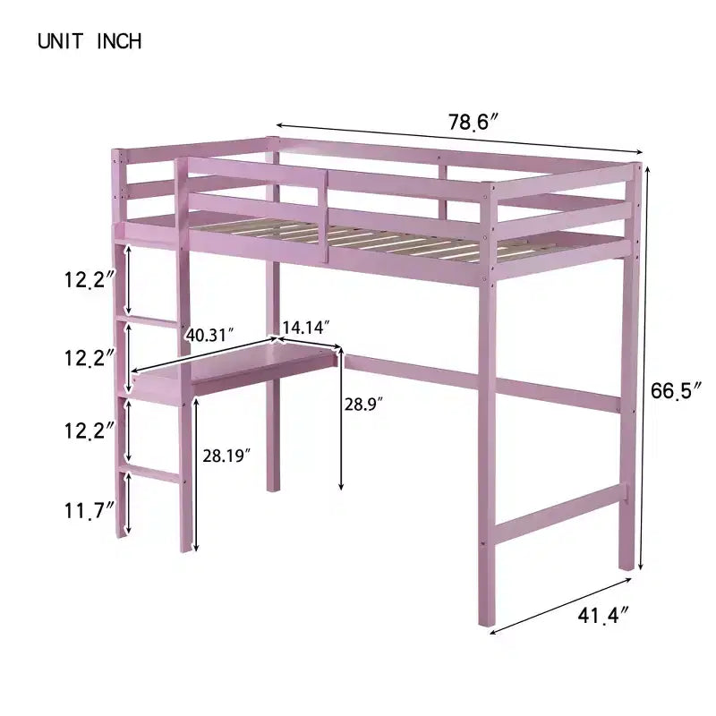 Twin Bed Frame Upholstered Faux Leather Kid-Friendly No Box Spring Needed