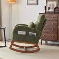 Upholstered Green Rocking Chair
