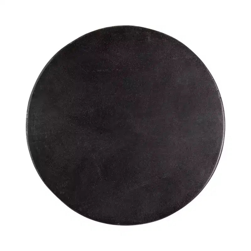 Omar Round Drink Table, Black, 9x9x20
