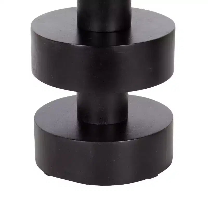 Omar Round Drink Table, Black, 9x9x20