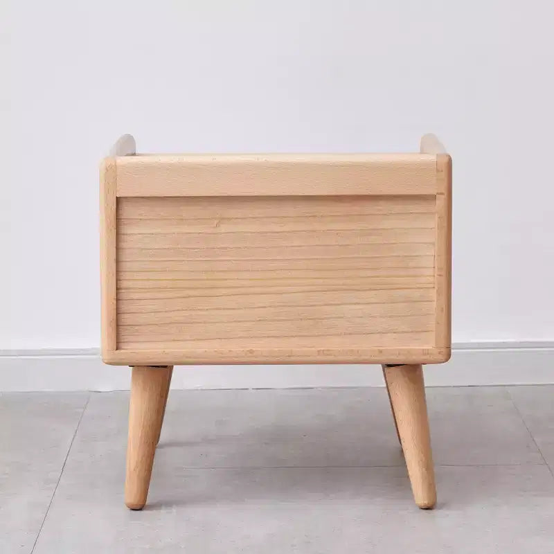 Pure Solid Wood Natural Solid Wood Nightstand for Bedroom Living Room