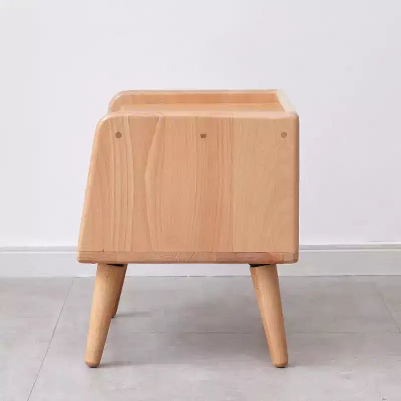 Pure Solid Wood Natural Solid Wood Nightstand for Bedroom Living Room