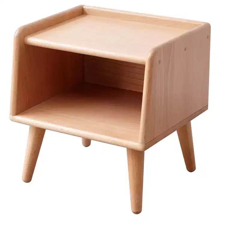 Pure Solid Wood Natural Solid Wood Nightstand for Bedroom Living Room