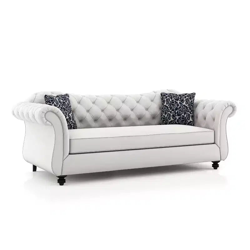 Brushwood Button Tufted Sofa