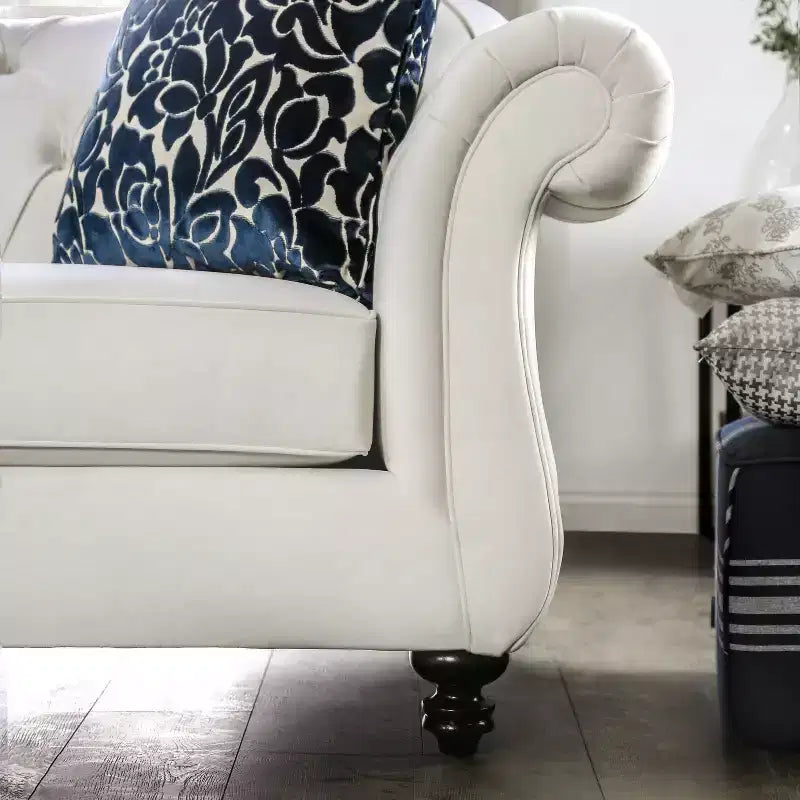 Brushwood Button Tufted Sofa