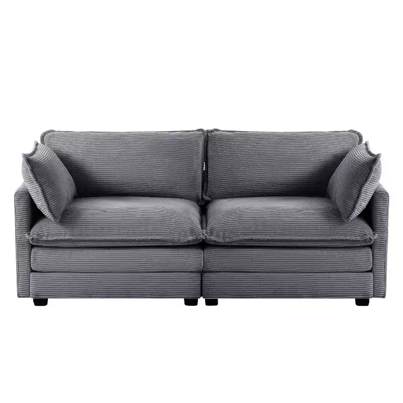 78'' Upholstered Corduroy Reception Loveseat