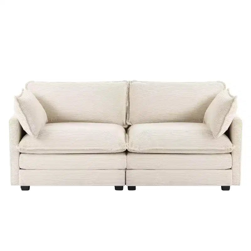 78'' Upholstered Corduroy Reception Loveseat