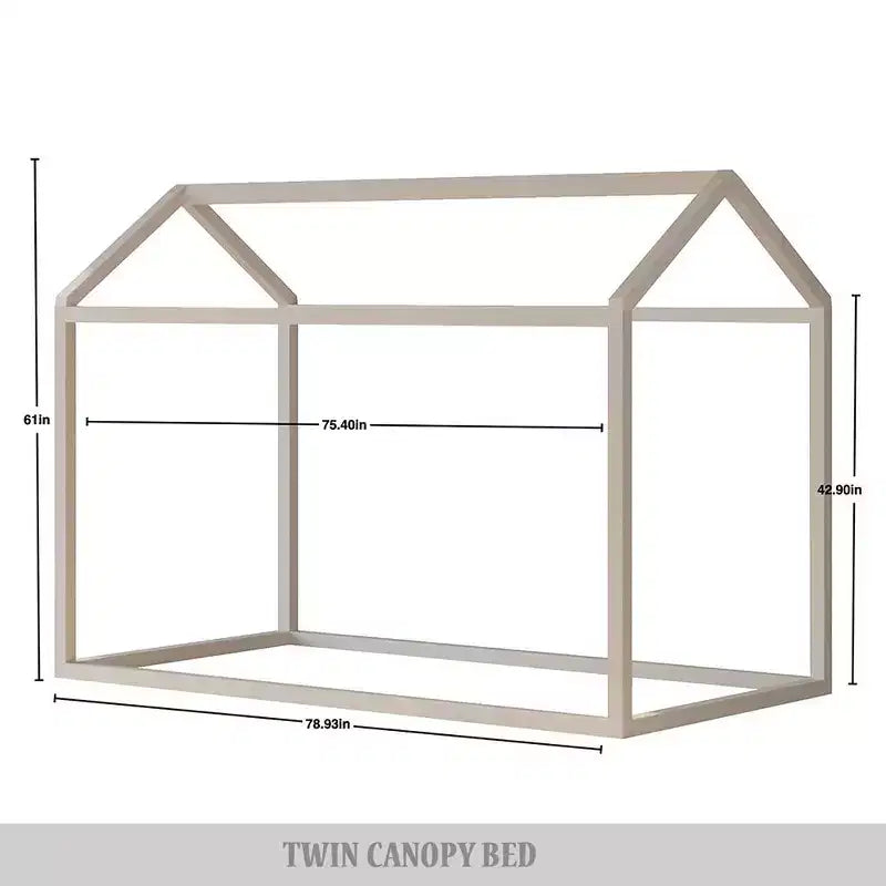 Wooden Canopy Bed