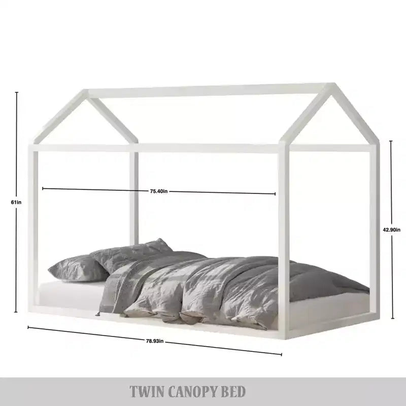 Wooden Canopy Bed