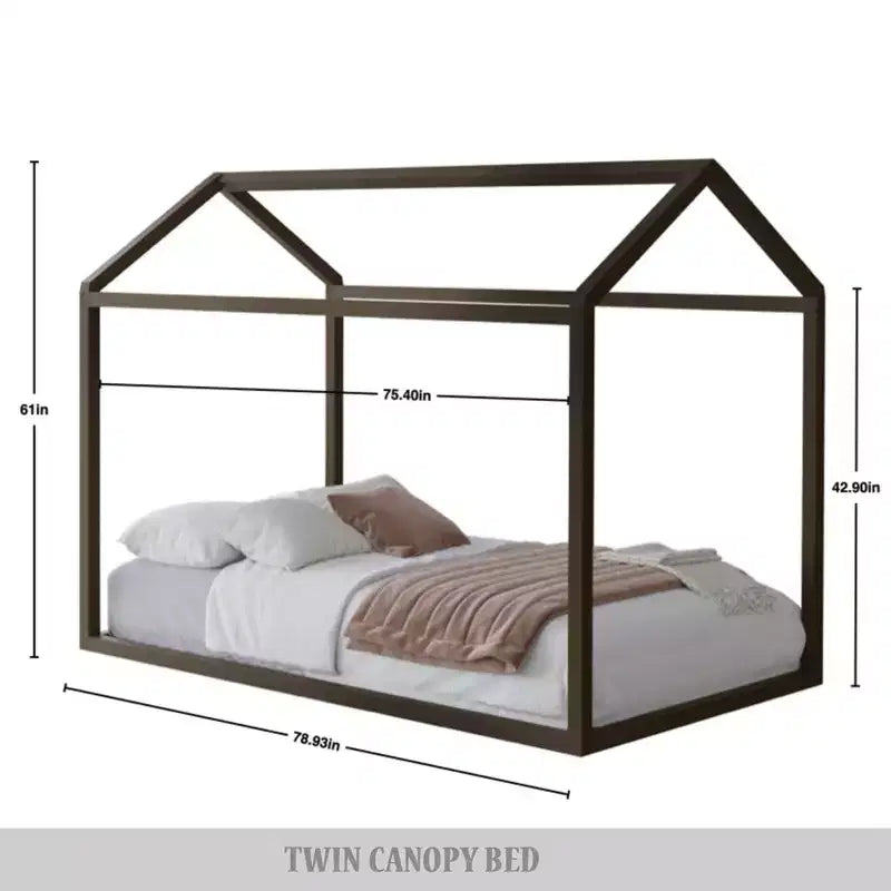 Wooden Canopy Bed